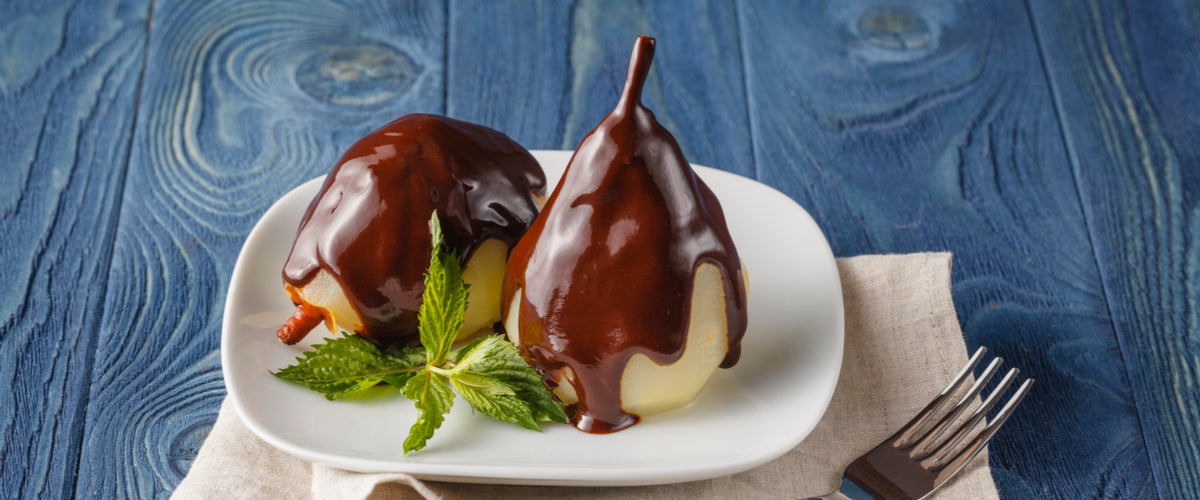 Chocolate Dipped Pears