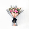 A Classy Affair Flowers & Prosecco Gift, Pink rose bouquet with light pink filler flowers, Italian sparkling wine, Flower Gifts from Blooms Canada - Same Day Canada Delivery.