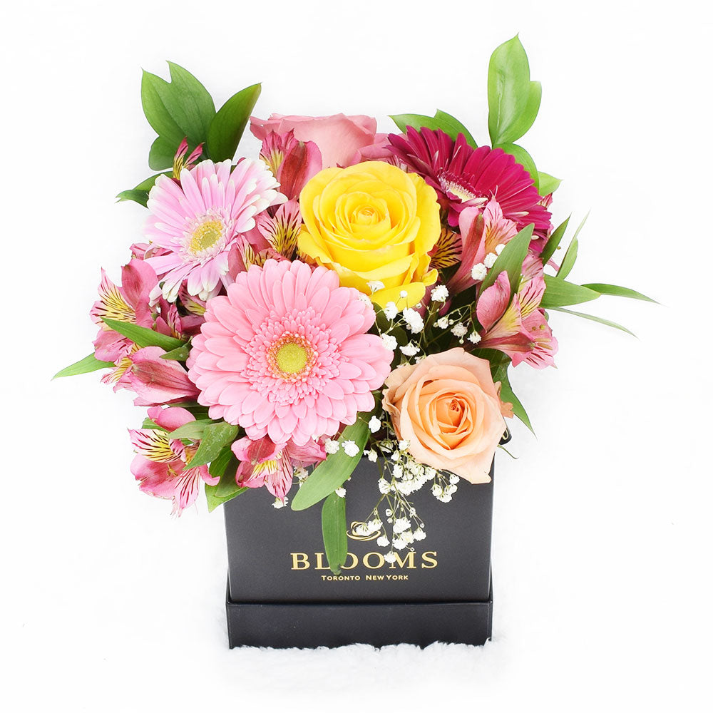 Birthday Bash Lilies Champagne & Flower Gift, Blooms Canada Delivery