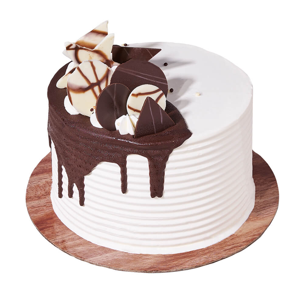 Black + White Layer Cake, cake gift, cake, baked goods, baked goods gift, gourmet gift, gourmet, Canada Blooms Delivery