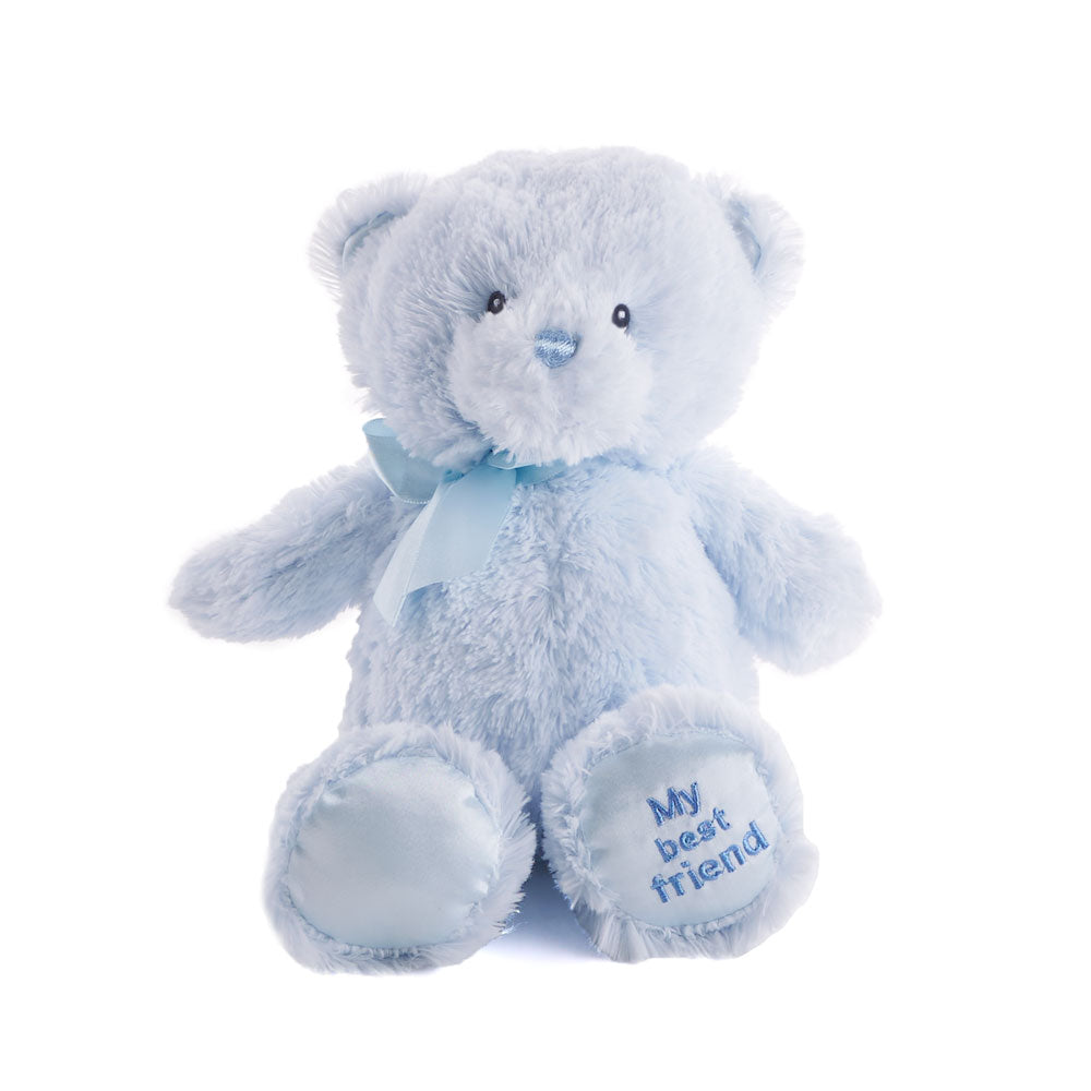 Blue Best Friend Baby Plush Bear, A soft plush bear, this charming little baby bear is a welcome addition to any new baby's new toys, Baby Gifts from Canada Blooms - Same Day Canada Delivery.