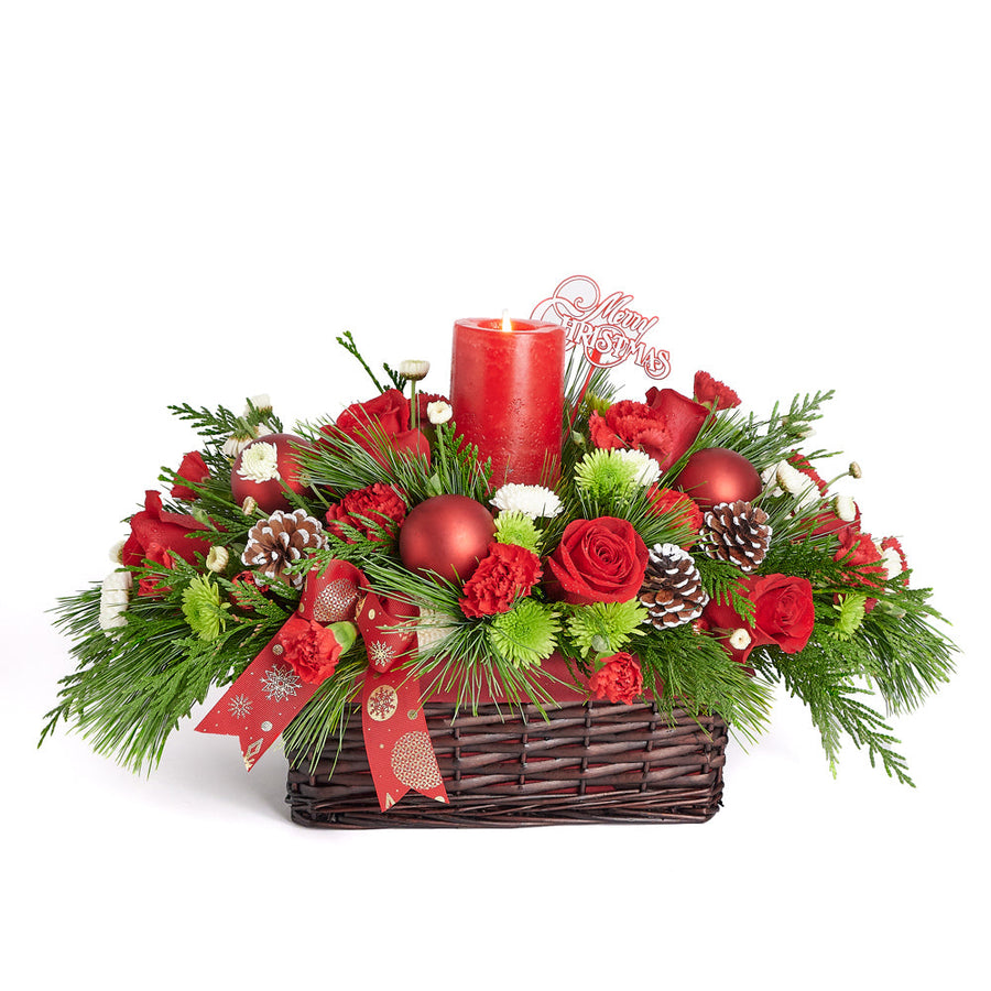 holiday, centrepiece, Floral Arrangement, christmas, floral gift delivery, delivery floral gift, christmas delivery canada, canada christmas delivery – Canada Blooms Delivery