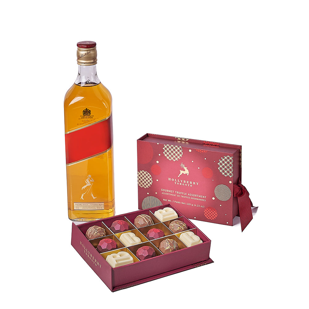 Christmas Liquor & Chocolate Gift, christmas gift, christmas, liquor gift, liquor, – Canada Blooms Delivery
