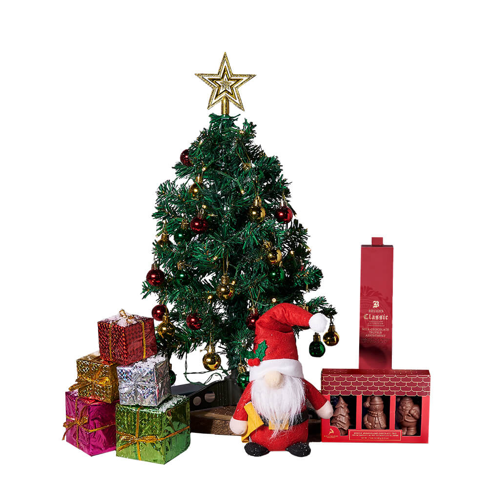 Christmas Tree Chocolate Gift, christmas gift, christmas, holiday gift, holiday, gourmet gift, gourmet, chocolate gift, chocolate – Canada Blooms Delivery