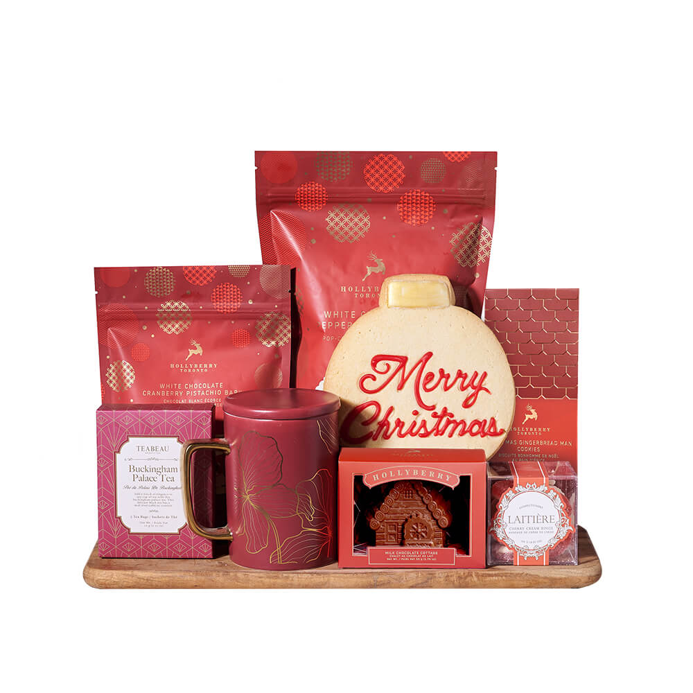 Cup of Cheer Christmas Tea Gift, christmas gift, christmas, holiday gift, holiday, gourmet gift, gourmet, tea gift, tea. – Canada Blooms - Canada Delivery