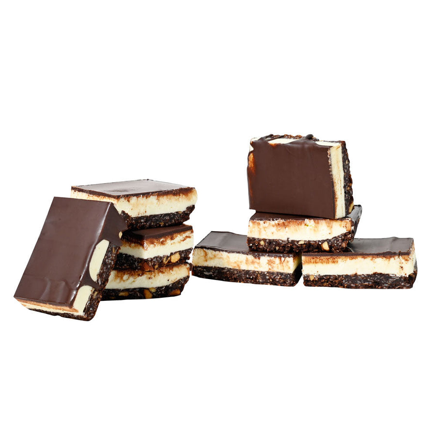 Same day Blooms Canada Delivery  - Canada Gift Delivery - Dark Chocolate Nanaimo Brownie Bar