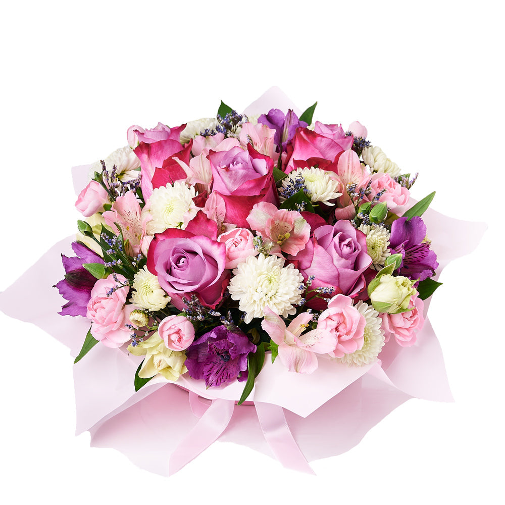 Dazzling Mixed Box Arrangement, gift baskets, floral gifts, mother’s day gifts – Canada Blooms - Canada Delivery