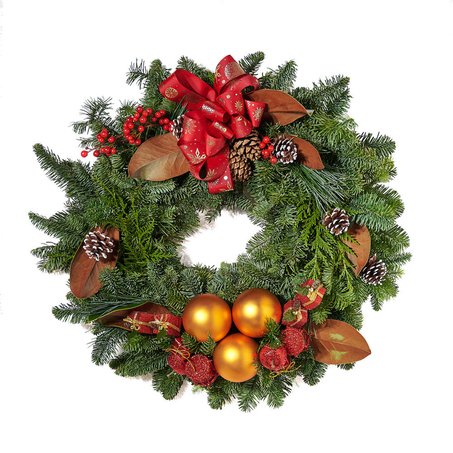 Festive Holiday Wreath,Blooms Canada Delivery