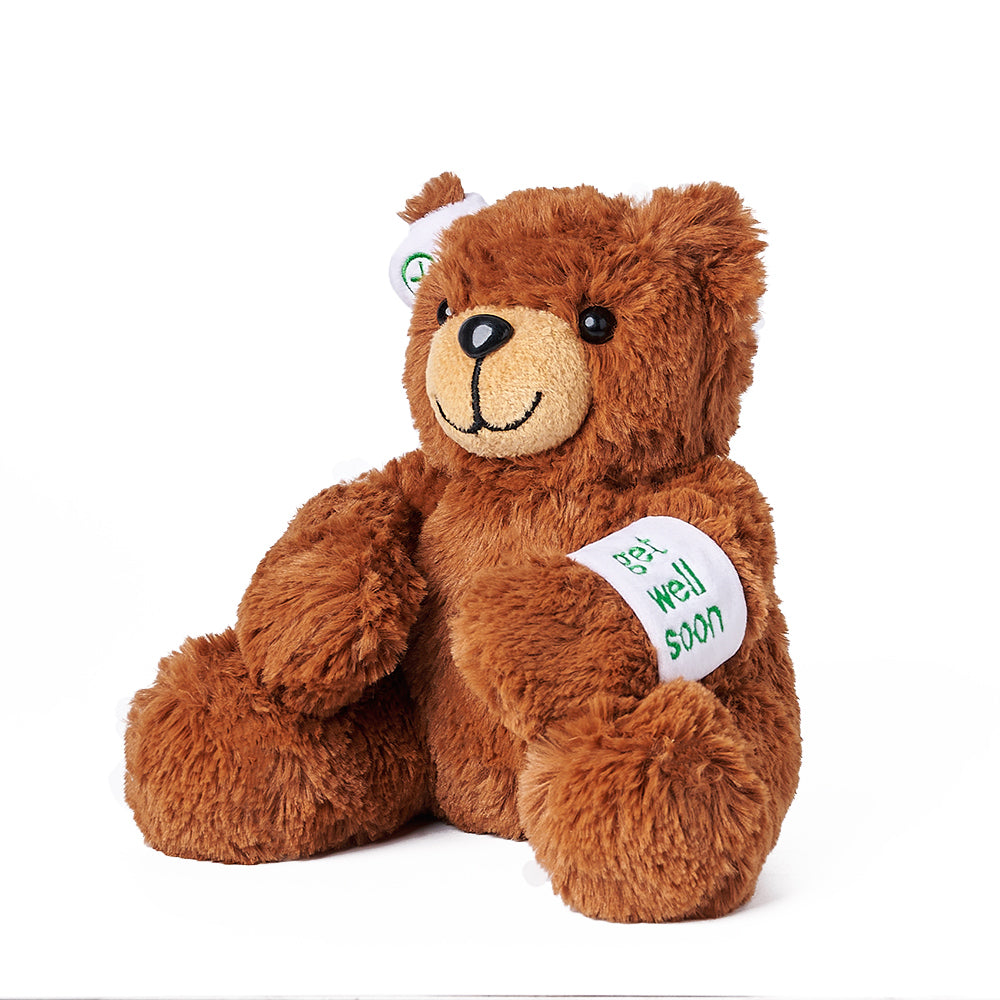 Get Well Soon Teddy, plush bear gift, plush bear, teddy bear gift, teddy bear, – Canada Blooms - Canada Delivery