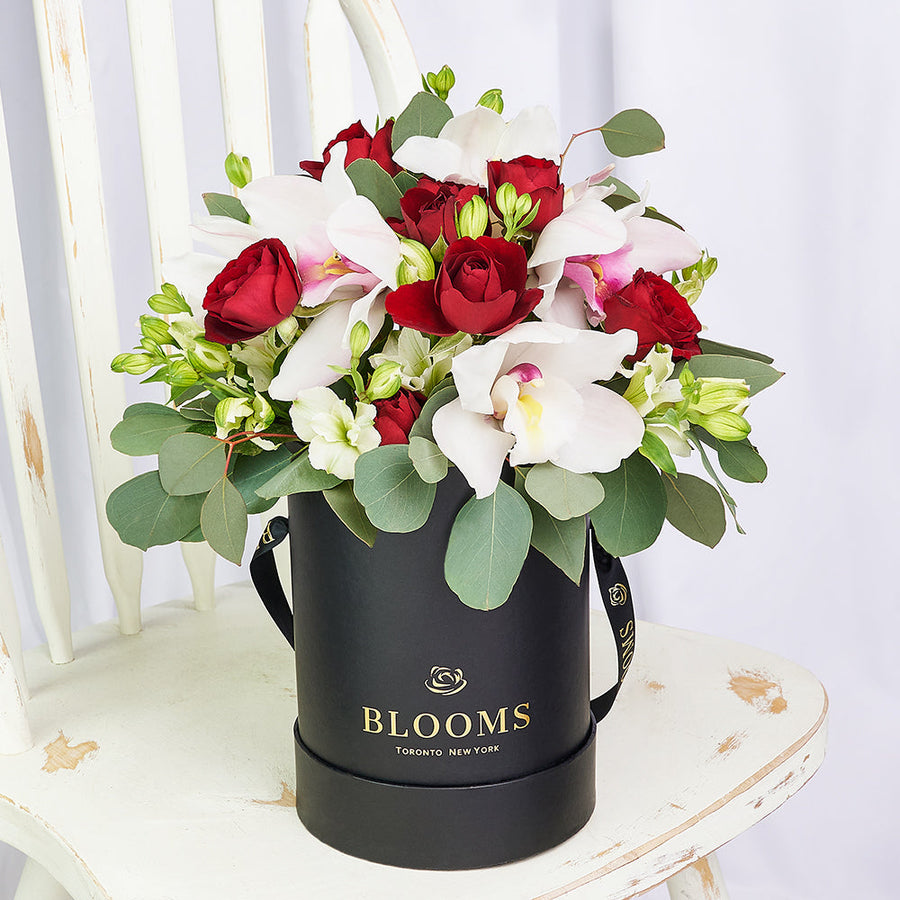 Graceful Orchid & Alstroemeria Box – Orchid Gifts– Blooms Canada delivery