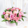 Graceful Pink Mixed Hat Box - Pink Floral Mix Gift Box - Same Day Blooms Canada Delivery