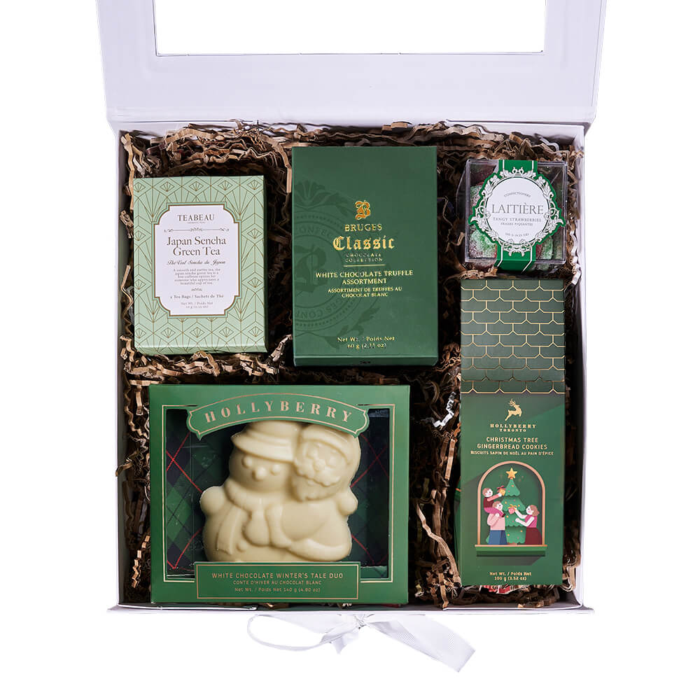 Holiday Green Tea Gift Box, tea gift, tea, gourmet gift, gourmet, christmas gift, christmas, holiday gift, holiday. – Canada Blooms - Canada Delivery
