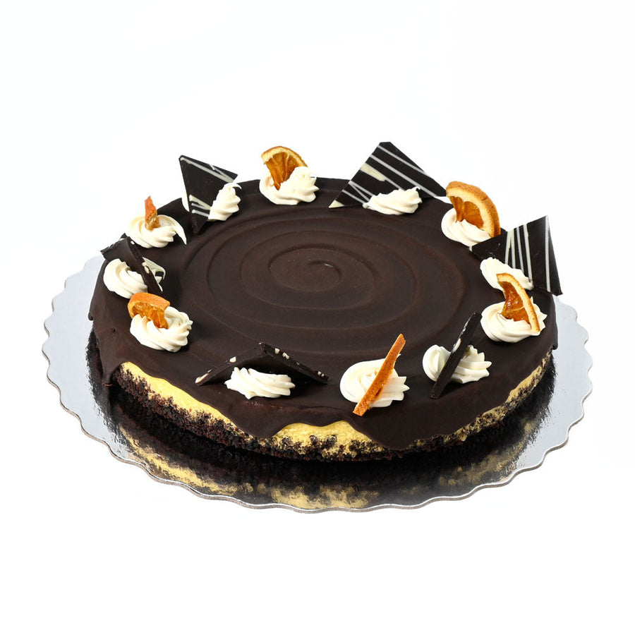 Large Chocolate Grand Marnier Cheesecake, Blooms Canada Delivery