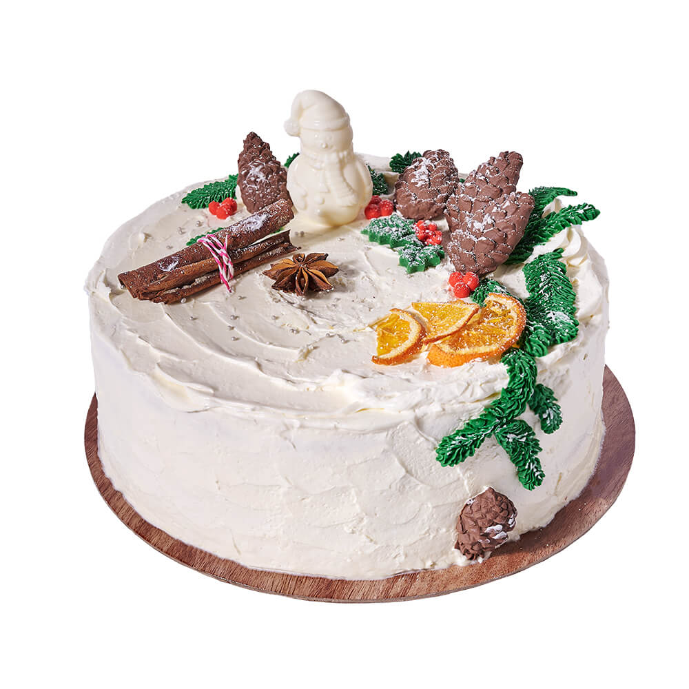 Large Christmas Cake, gourmet gift, gourmet, christmas gift, christmas, holiday gift, holiday, cake gift, cake. – Canada Blooms - Canada Delivery