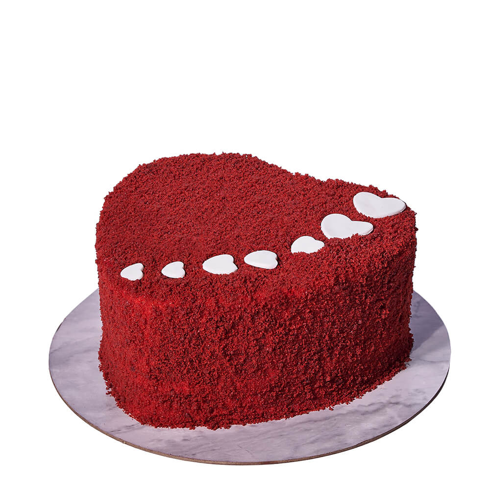 Large Heart Red Velvet Cake, cake gift, cake, gourmet gift, gourmet, baked goods gift, baked goods, valentines day gift, valentines day – Canada Blooms - Canada Delivery
