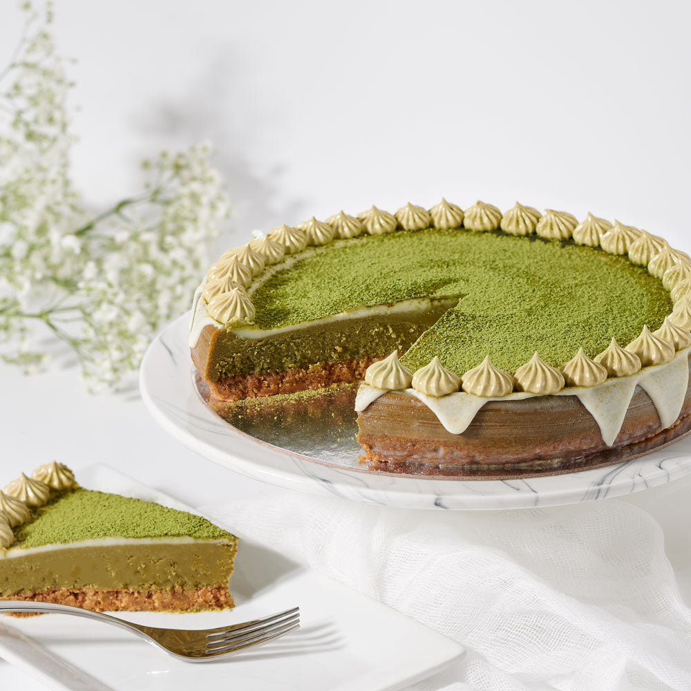 Large Matcha Cheesecake – Canada Blooms - Canada Delivery