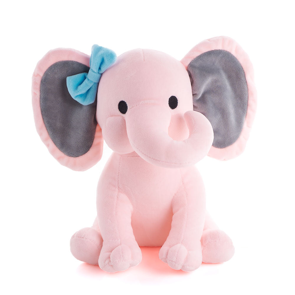Large Pink Plush Elephant, Adorable, soft, and definitely huggable, elephant plush toy, Baby Gifts from Canada Blooms - Canada Delivery