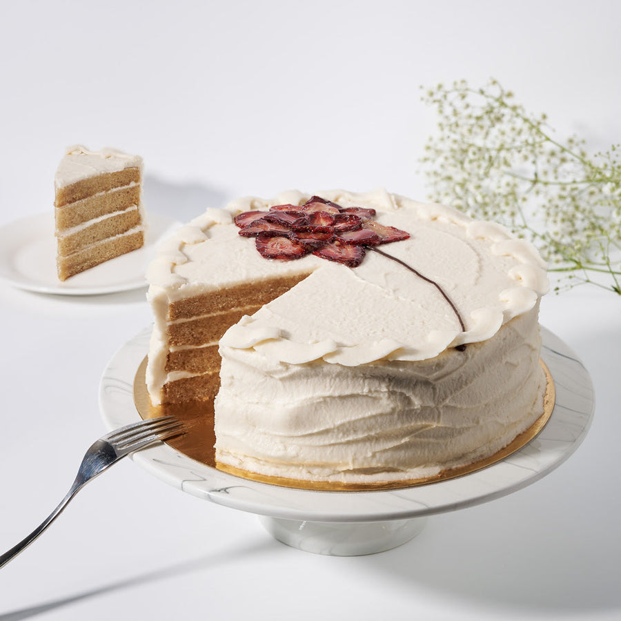 Large Vegan Vanilla Cake, Blooms Canada Delivery