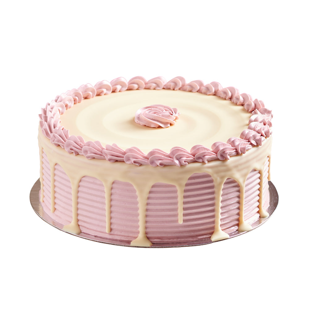 Large Vanilla Cake with Raspberry Buttercream – Canada Blooms - Canada Delivery