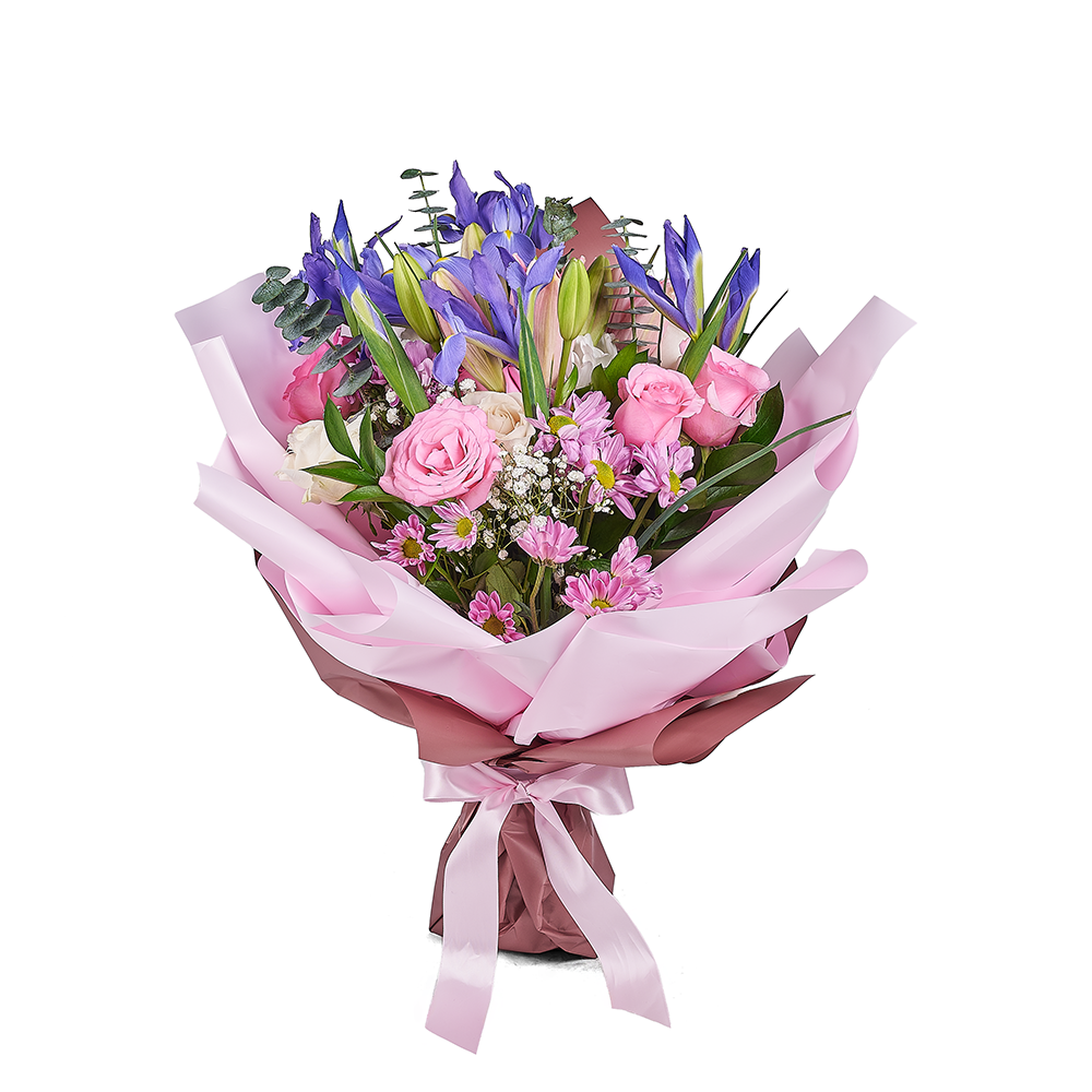 Lavender Whispers Iris Bouquet – Canada Blooms - Canada Delivery