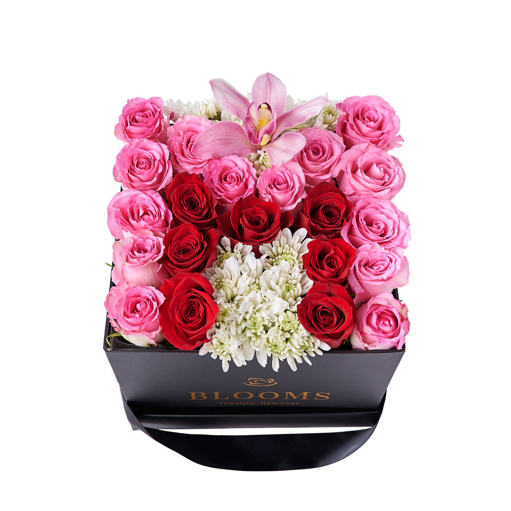 M is for Mom Floral Arrangement, gift baskets, floral gifts, mother’s day gifts – Canada Blooms - Canada Delivery