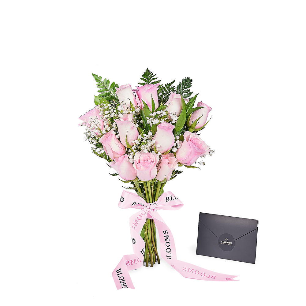 Mother’s Day 12 Stem Pink Rose Bouquet with Box, rose gift, rose, mothers day gift, mothers day, – Canada Blooms - Canada Delivery