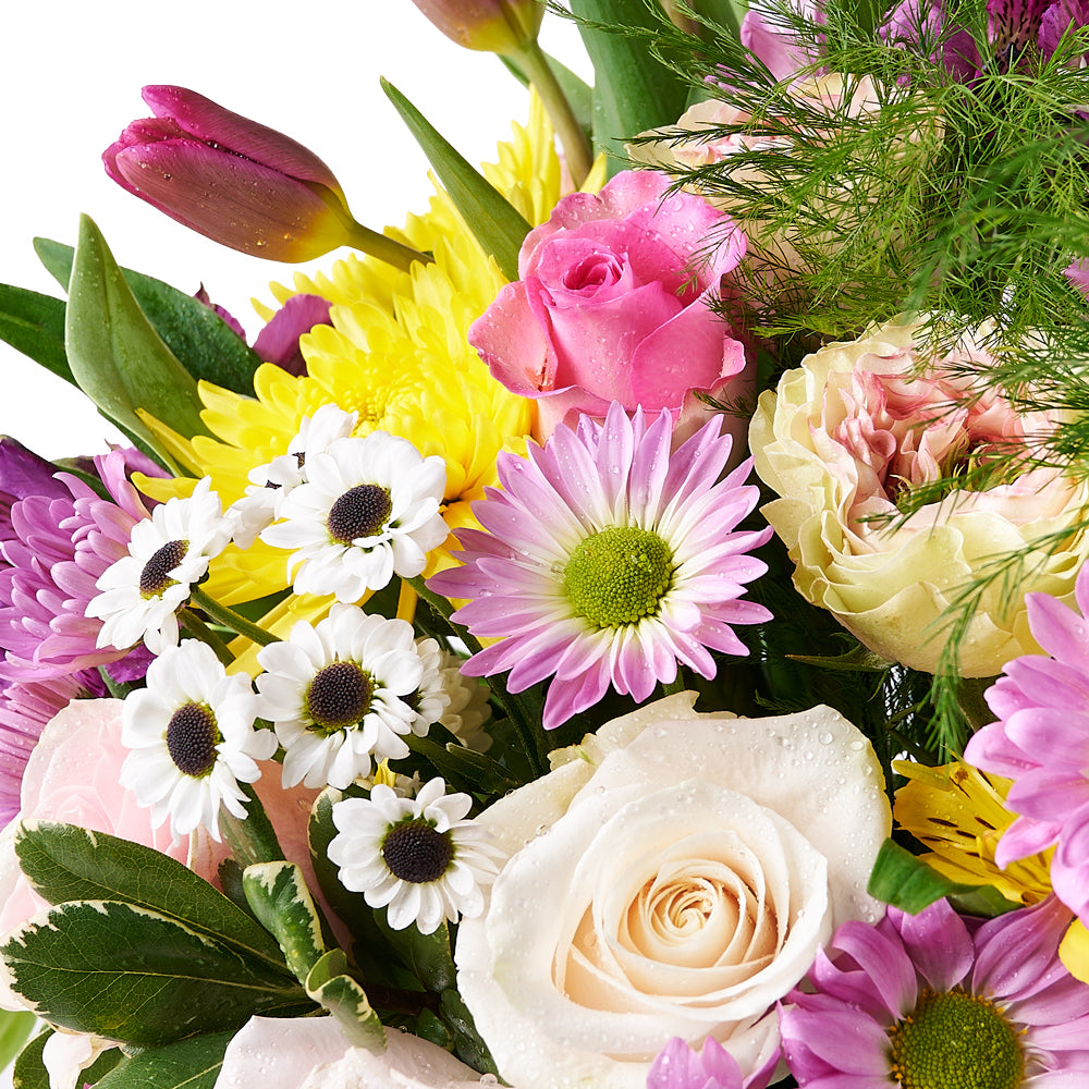 Mother’s Day Mixed Spring Arrangement, gift baskets, floral gifts, mother’s day gifts – Canada Blooms - Canada Delivery