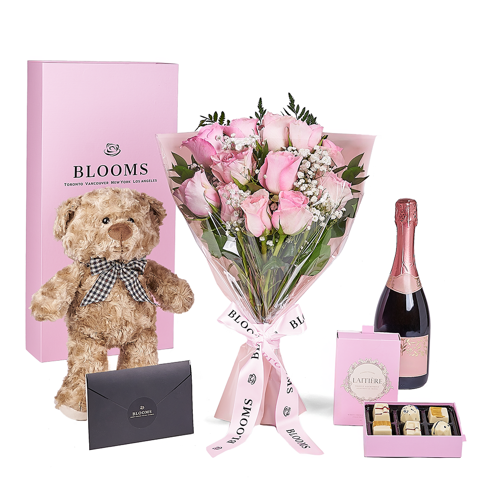 Mother’s Day Ultimate Pink Rose Gift Set – Mother’s Day Gifts – Canada Blooms - Canada Delivery