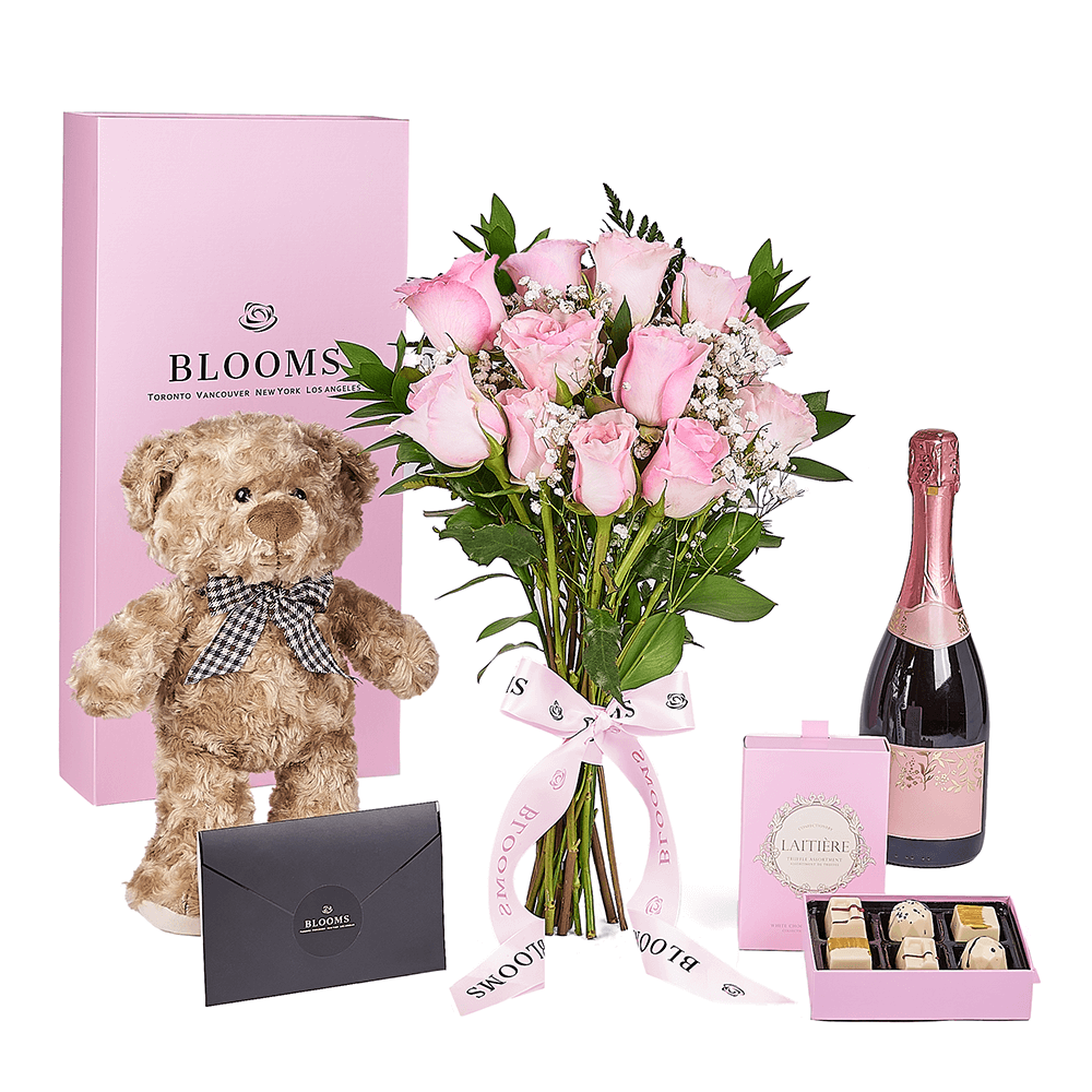 Mother’s Day Ultimate Pink Rose Gift Set – Mother’s Day Gifts – Canada Blooms - Canada Delivery