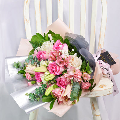 Pastel Dreams 12 Stem Mixed Rose Mother's Day Edition, Blooms Canada Delivery
