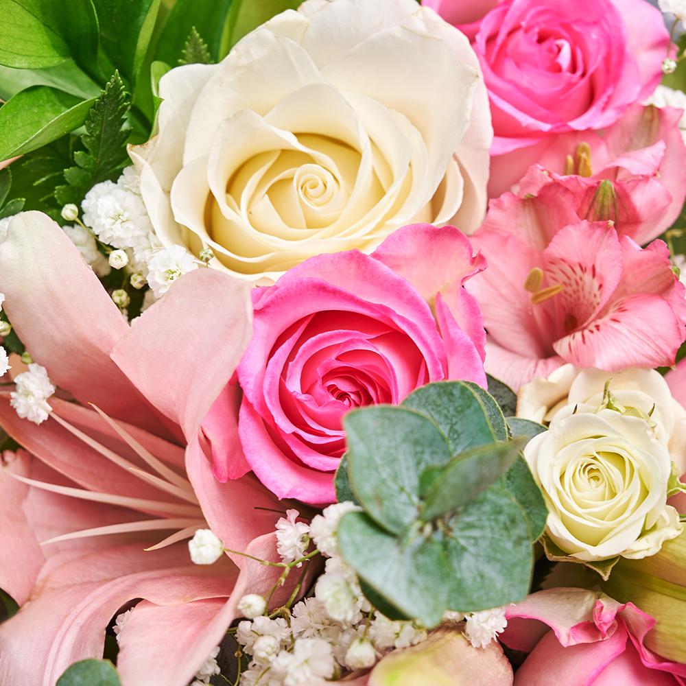 Pastel Dreams Mixed Rose Bouquet, Blooms Canada Delivery