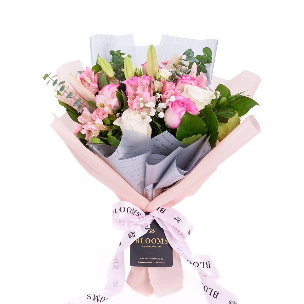 Pastel Dreams Mixed Rose Bouquet – Canada Blooms - Canada Delivery