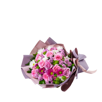 Pink & Purple Mixed Daisy Bouquet, rose gift, daisy gift, mixed bouquet