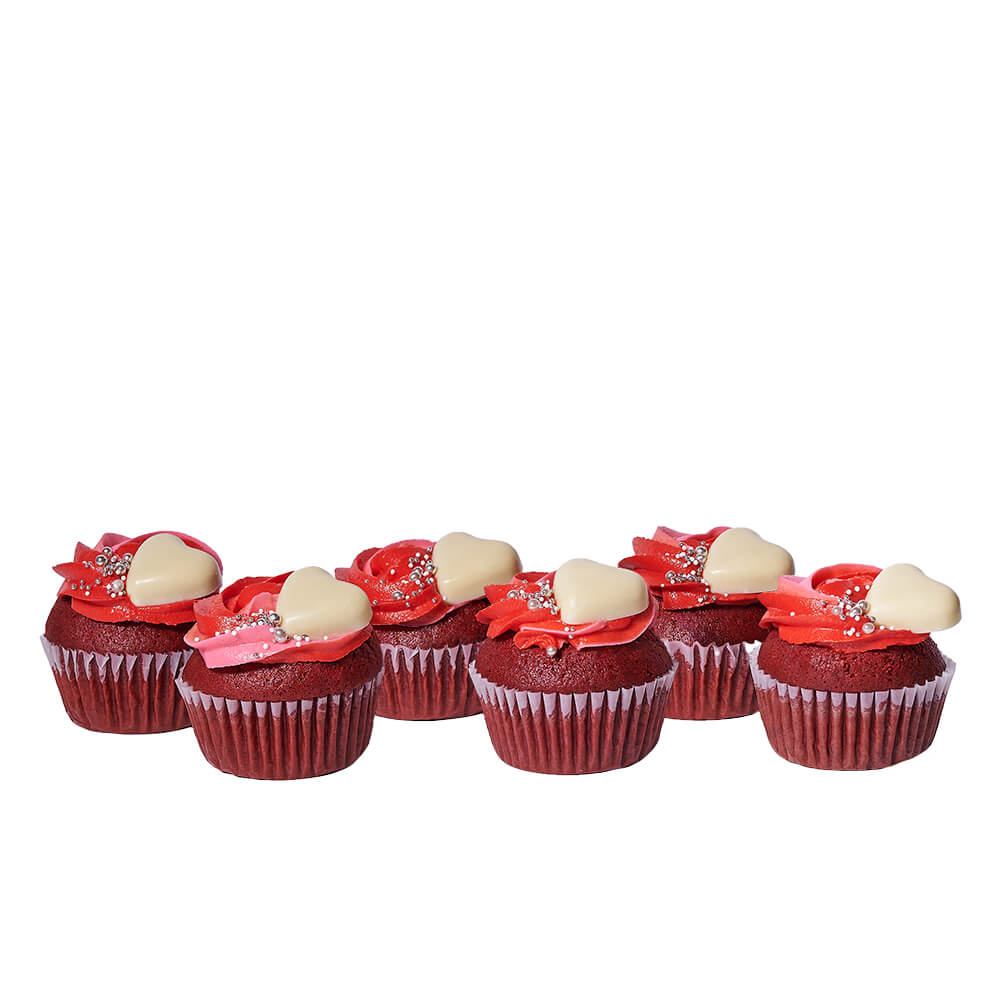 Sharable Heart Cupcakes, cupcake gift, cupcake, gourmet gift, gourmet, cake gift, cake, valentines day gift, valentines day – Canada Blooms - Canada Delivery
