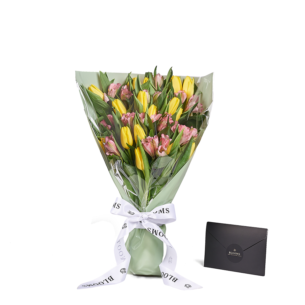 Spring Radiance Mixed Bouquet, tulip gift, tulips, flower gift, flower, seasonal flower gift, seasonal flower, – Canada Blooms - Canada Delivery