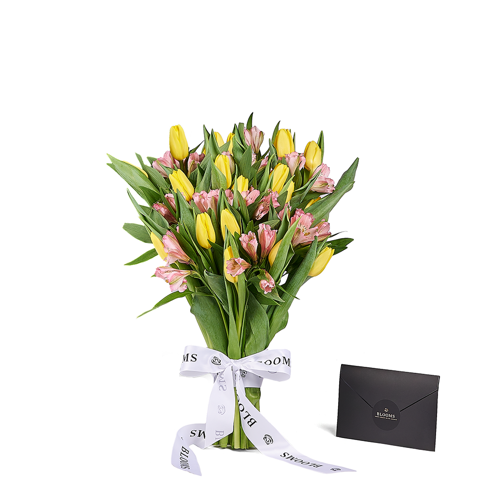 Spring Radiance Mixed Bouquet, tulip gift, tulips, flower gift, flower, seasonal flower gift, seasonal flower, – Canada Blooms - Canada Delivery