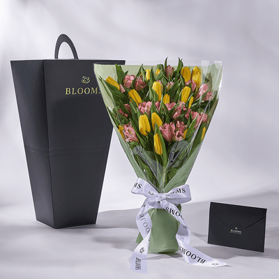 Spring Radiance Mixed Bouquet, tulip gift, tulips, flower gift, flower, seasonal flower gift, seasonal flower, Canada delivery