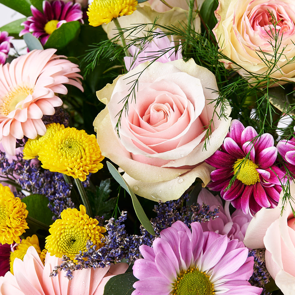 Striking Mixed Garden Arrangement, gift baskets, floral gifts, mother’s day gifts – Canada Blooms - Canada Delivery