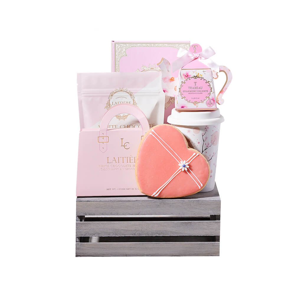 Sweet Tea Time Gift Crate, gourmet gift, gourmet, tea gift, tea, chocolate gift, chocolate – Canada Blooms - Canada Delivery