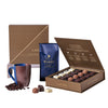Taste of Coffee Gift, dark roast coffee, a stylish two-tone mug, and a box of delectable coffee ganache truffles, Gift Sets from Blooms Canada - Same Day Canada Delivery.