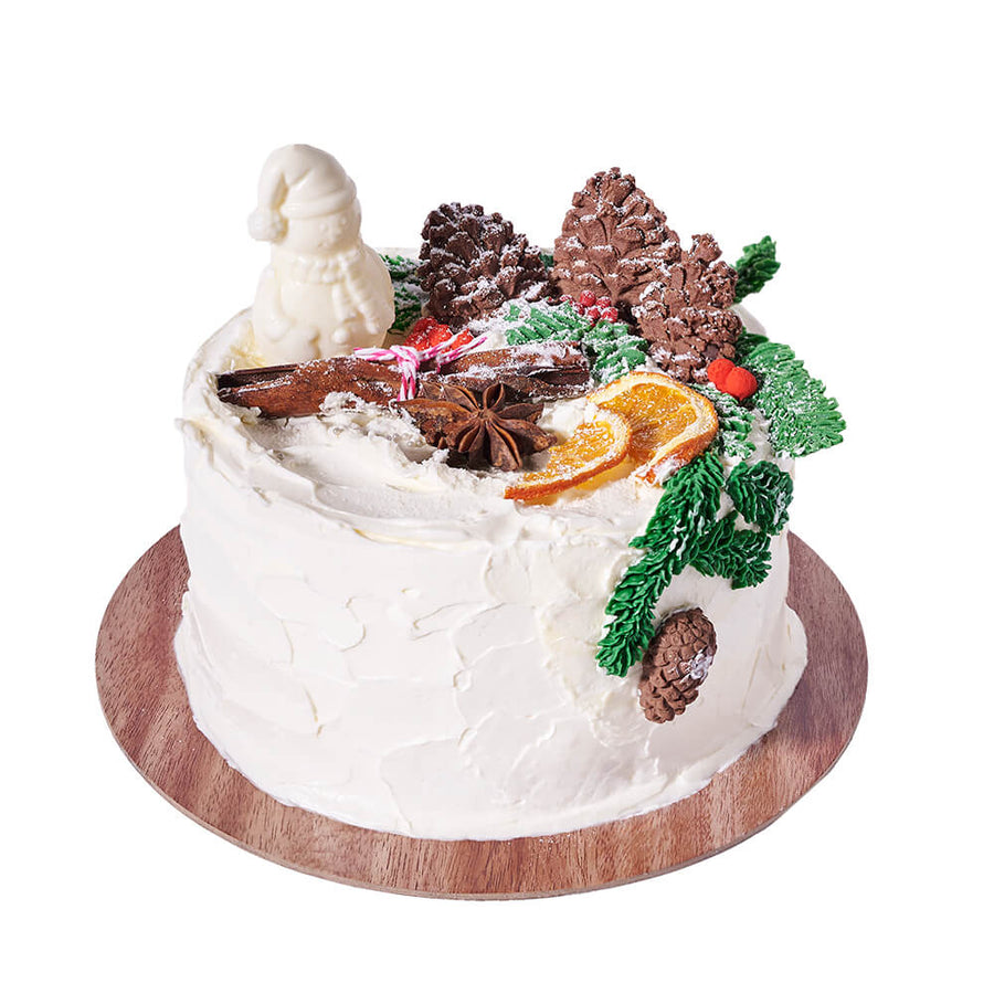 The Christmas Cake, cake gift, cake, christmas gift, christmas, gourmet gift, gourmet, holiday gift, holiday. Blooms Canada - Blooms Canada Delivery