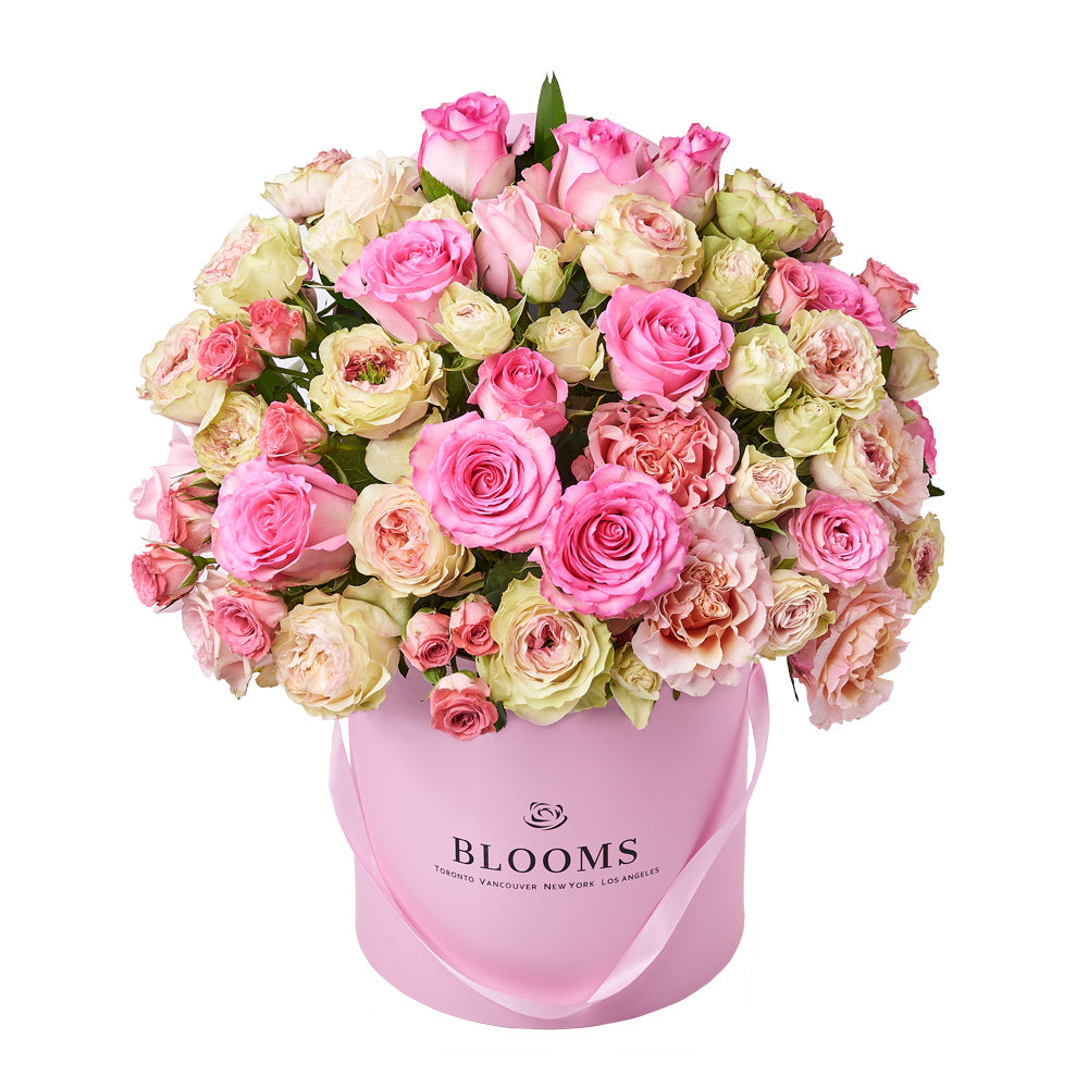 Ultimate Blushing Rose Gift, gift baskets, mother’s day gifts, gifts – Canada Blooms - Canada Delivery
