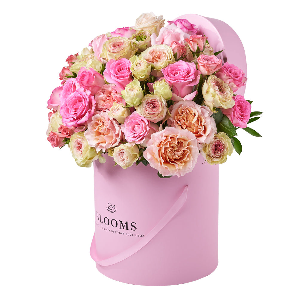 Ultimate Blushing Rose Gift, gift baskets, mother’s day gifts, gifts – Canada Blooms - Canada Delivery