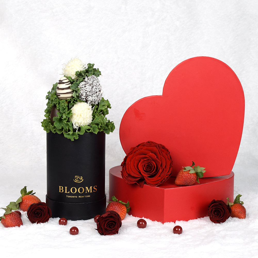 Valentine's Day 10 Chocolate Dipped Strawberries, – Canada Blooms - Canada Delivery