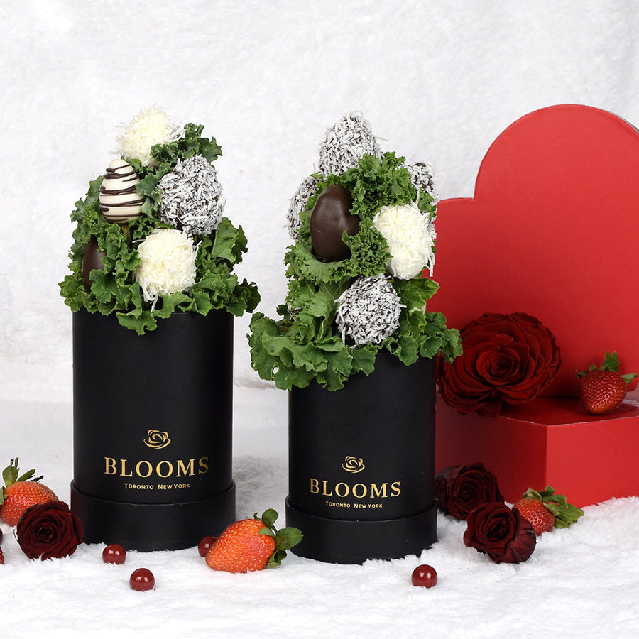 Valentine's Day 10 Chocolate Dipped Strawberries, – Canada Blooms - Canada Delivery
