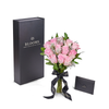 Valentine's Day 12 Stem Pink Rose Bouquet With Designer Box, Blooms Canada- Blooms Canada Delivery