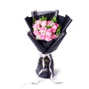 Valentine's Day 12 Stem Pink Rose Bouquet, Blooms Canada- Blooms Canada Delivery