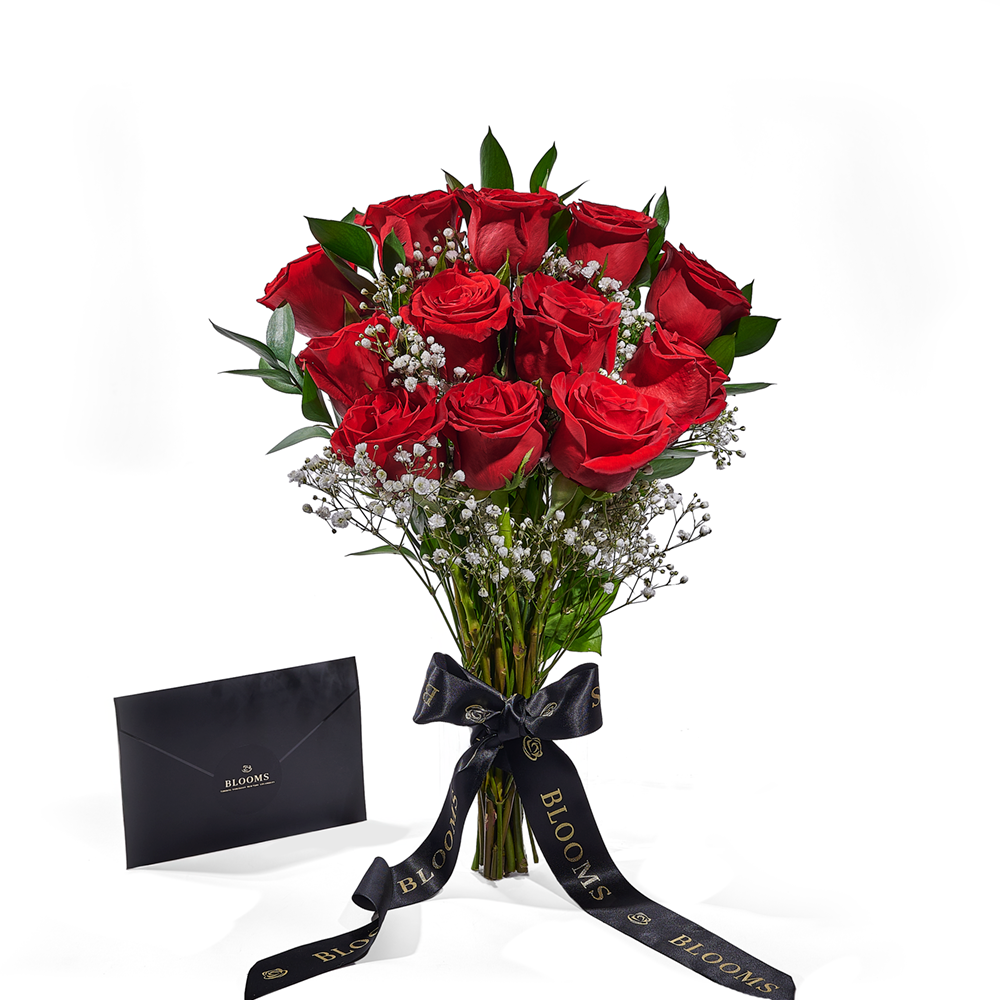 Valentine's Day Dozen Red Roses Bouquet, roses, bouquet, Canada Same Day Flowers Delivery, Valentine's Day gifts. – Canada Blooms - Canada Delivery
