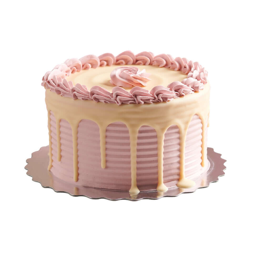 Vanilla Cake with Strawberry Buttercream – Canada Blooms - Canada Delivery