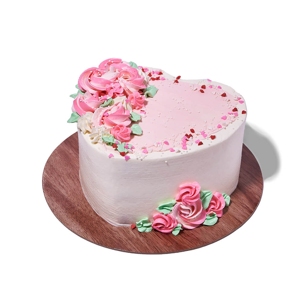 Vanilla Raspberry Heart Cake, heart cake gift, heart cake, gourmet gift, gourmet, mothers day gift, mothers day – Canada Blooms - Canada Delivery